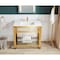 Anzzi 36 in. Console Sink in Brushed Gold with Glossy White Counter Top CS-FGC005-BG - alternate 7